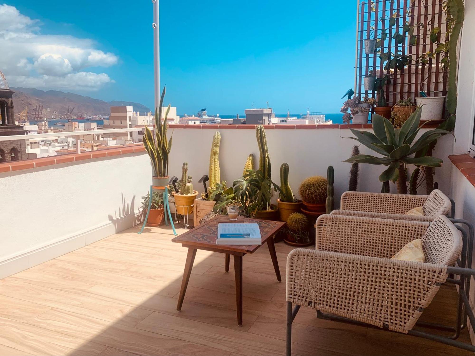 Atico Con Terraza, Vistas Panoramicas Y Parking Santa Cruz de Tenerife Exterior foto