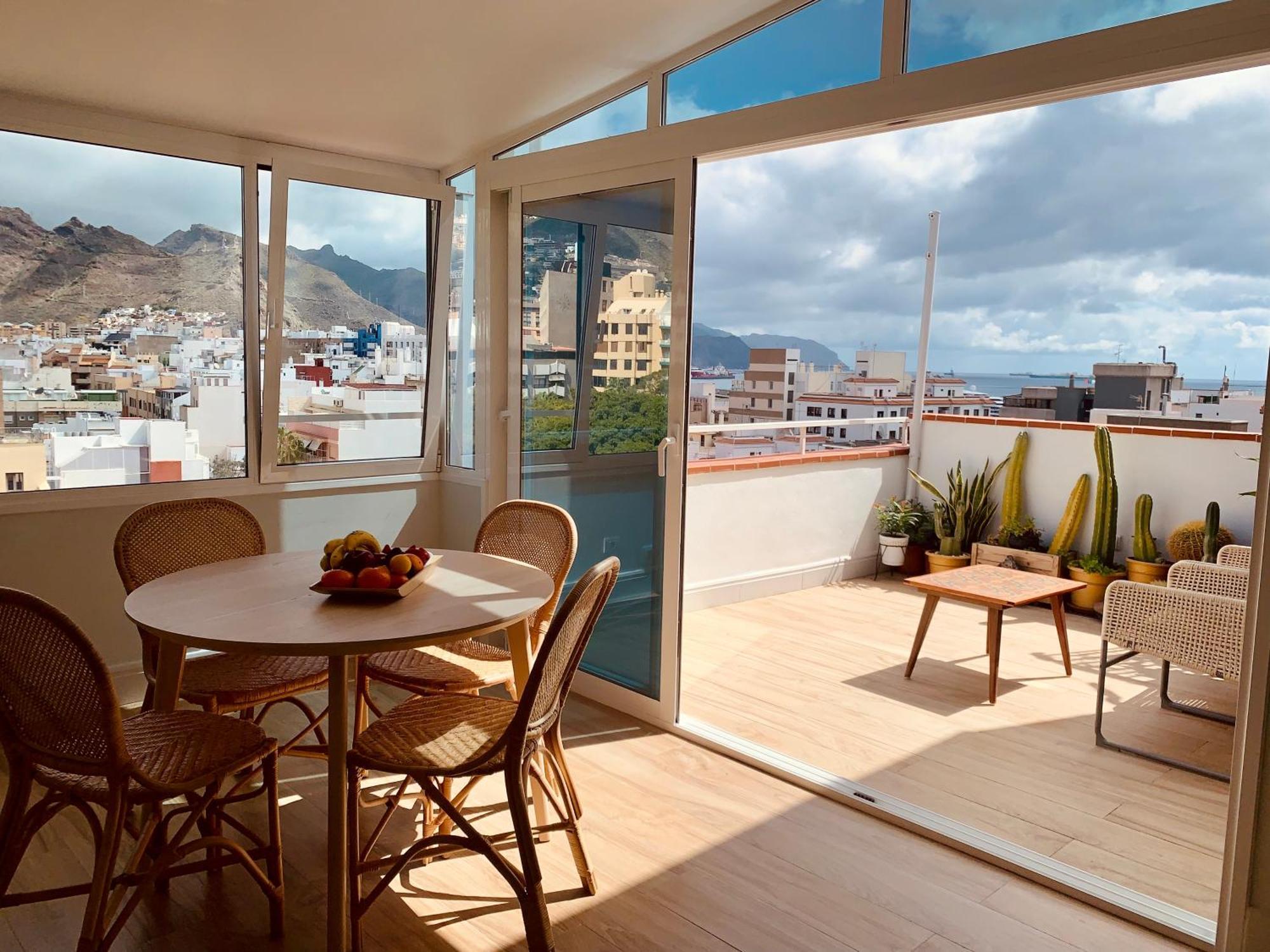 Atico Con Terraza, Vistas Panoramicas Y Parking Santa Cruz de Tenerife Exterior foto